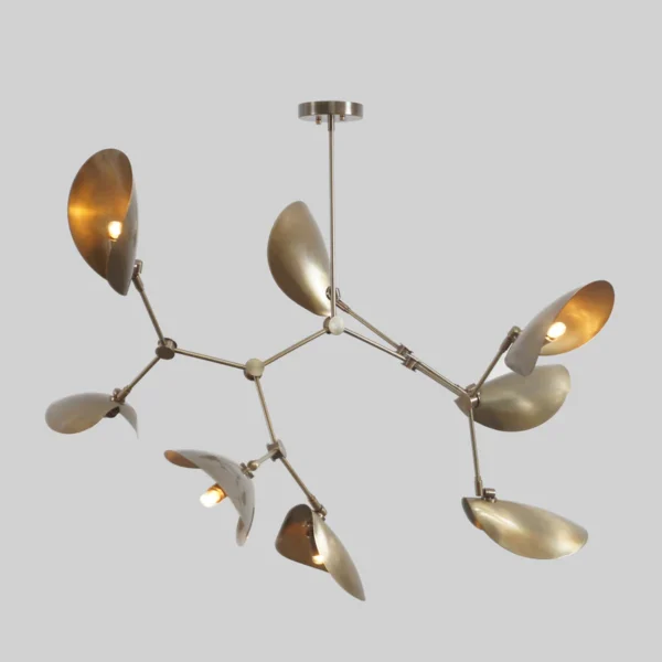 Drop 8 Brass Chandelier - Image 2