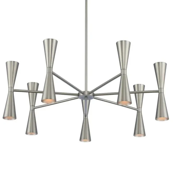 Mid-Century inspired design with dual LED lamping Sputnik Chandelier - Image 2